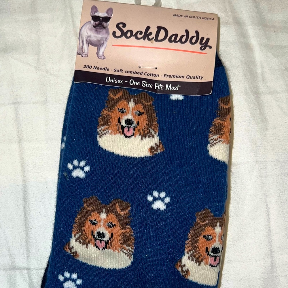 Sheltie Sock Daddy Socks